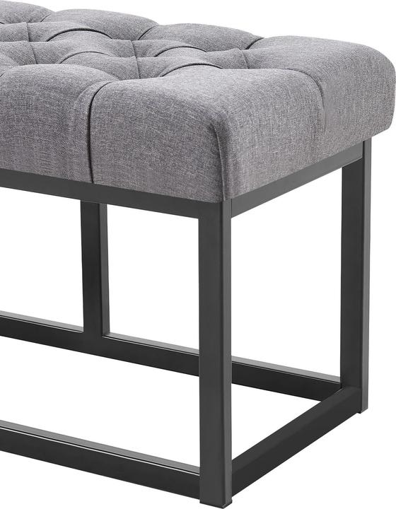 Actual product image Swisshandel24 Bench Amun fabric B150, dark grey (150 cm)