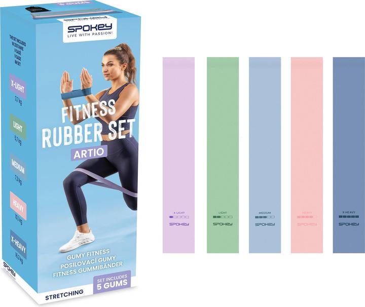 Immagine prodotto Spokey Artio Fitnessbänder-Set (0.60 m)
