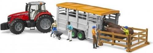 Actual product image Bruder Cattle trailer and cow