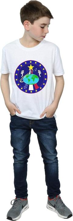 Actual product image Nasa Boys Classic Globe Astronauts T-Shirt (116)
