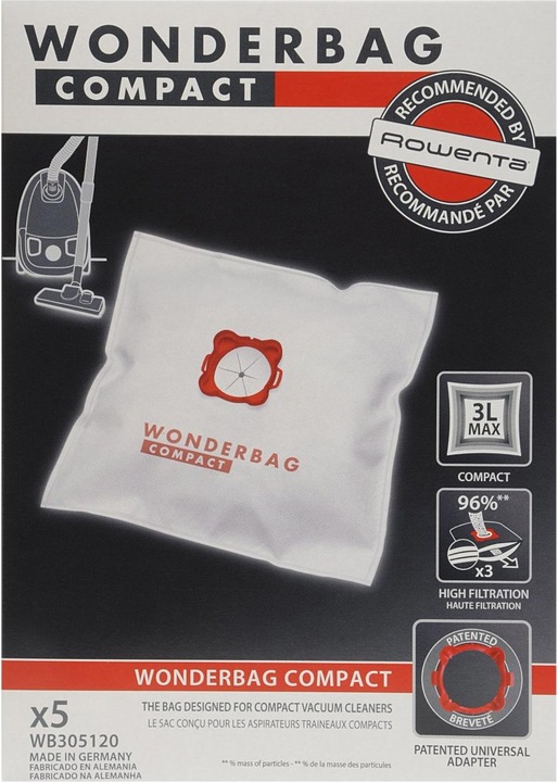 Produktbild Rowenta WB3051 Wonderbag Compact (5 x)