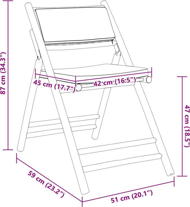 Produktbild vidaXL Bistro Set (110 x 55 x 75 cm)