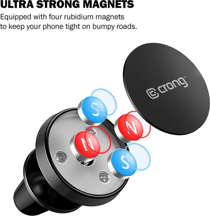 Actual product image Crong Magnetic Smart CRG-CH1-BLK car holder