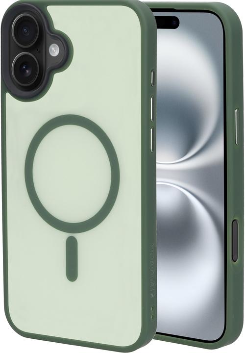 Actual product image Mobiparts Hardcover Apple iPhone 16 Plus Satin Green (Magsafe Compatible) (Apple iPhone 16 Plus)