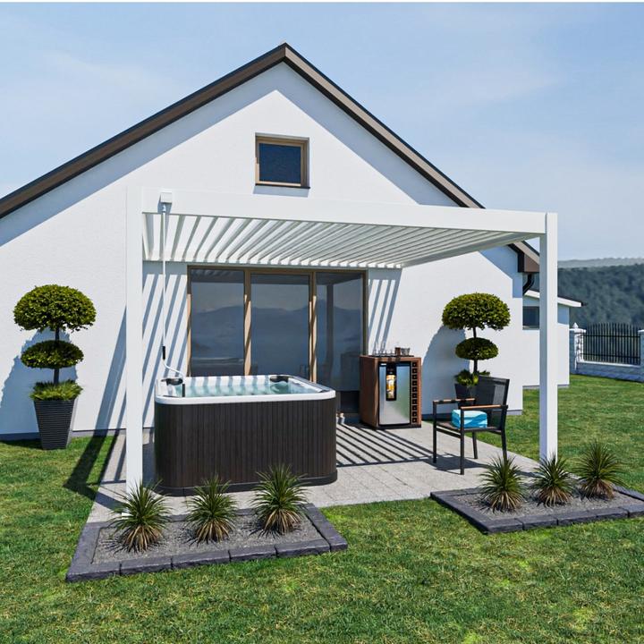 Actual product image Weide Wall pergola Deluxe Plus 3.6x4m White (400 cm, 360 cm)