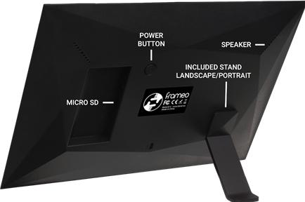 Produktbild Benel Frameo Digitaler Fotorahmen HF-101B Schwarz 10.1 Inch (10.10", 1280 x 800 Pixel)