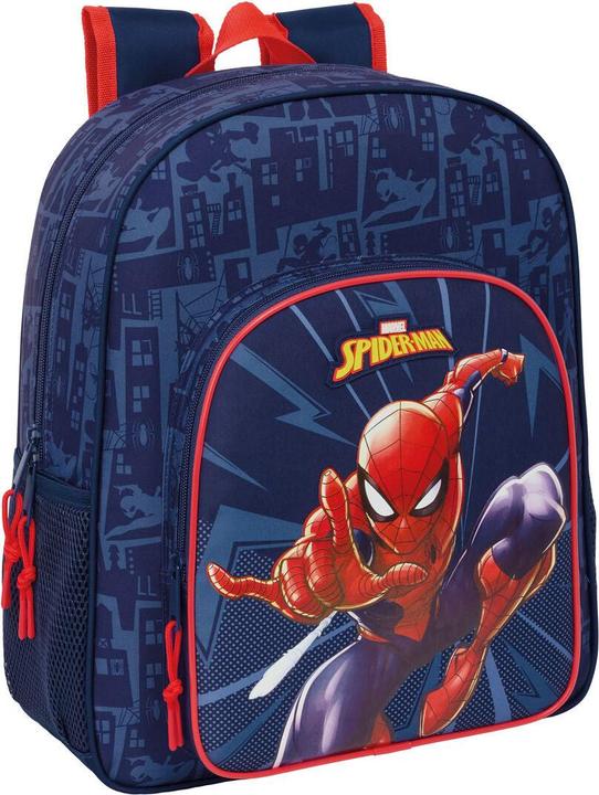 Spiderman Schulrucksack Spider-Man Blau 32 x 38 x 12 cm