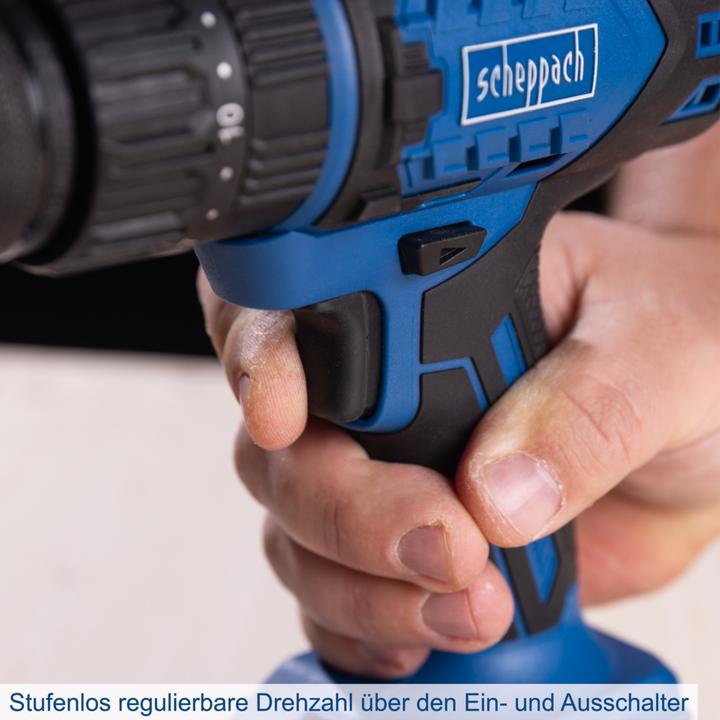Actual product image Scheppach Battery-powered impact drill BC-CD60-X (DIY) (Rechargeable battery operated)