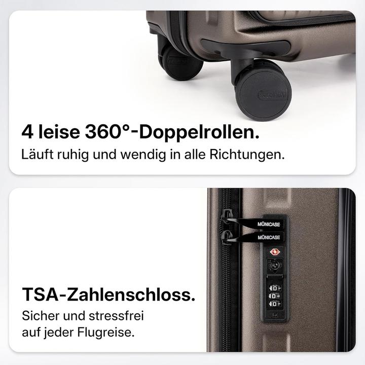 Actual product image Münicase 3-teiliges Hartschalen-Trolley-Set (34 l)