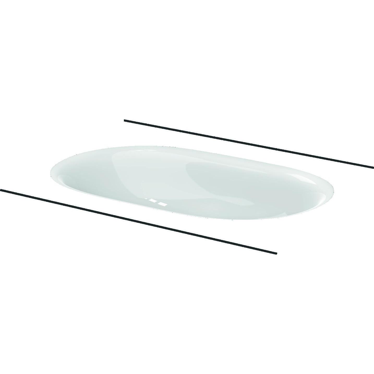 Bette, Waschbecken, Comodo Unterbau-Waschtisch, ohne Hahnloch, A217, 574 x 380 mm (574 mm, 380 mm)