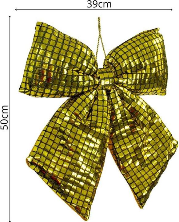Productafbeelding Mica DECORATIVE GOLD BOW 39x50CM