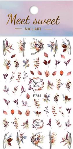 Nagellack24 Nail Art Sticker Selbstklebend Herbst (Nail decoration)