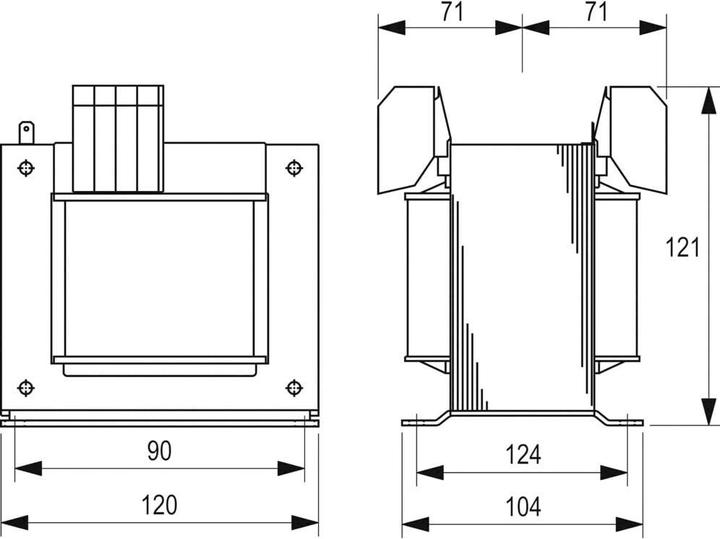 Produktbild Block Steuertransformator 500VA 2x0-115VAC