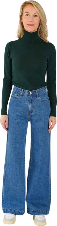 F.A.M. Paris 's wide mid-rise cotton jeans fleure (XS)