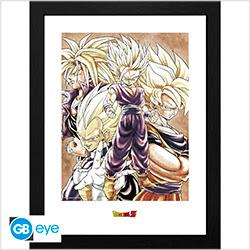 Actual product image GB Eye Dragon Ball Framed Print Super Saiyans (30x40)