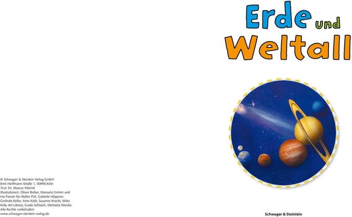 Produktbild Erde und Weltall für Kinder ab 6 Jahren (Deutsch, Marcus Würmli, 2022)