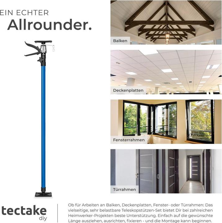 Actual product image tectake Construction support (2900 mm)