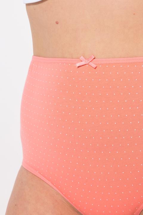 Immagine prodotto Ulla Popken Slip in confezione da cinque con puntini/tinta unita (42, 44)