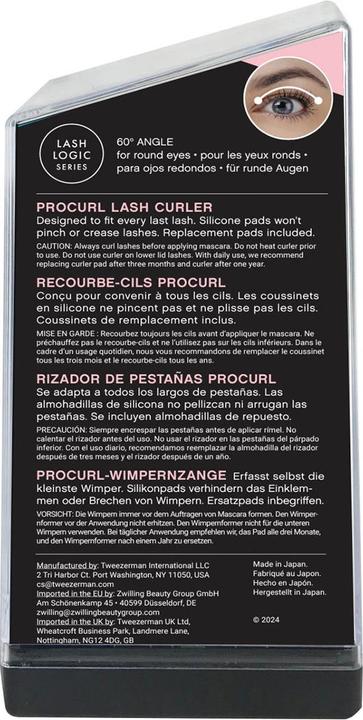 Produktbild Tweezerman Pro Curl Wimpernzange Rosé Gold 3 Stk.