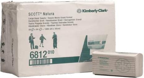 Immagine prodotto Kimberly-Clark Asciugamano di carta Natura Dimensioni: 50 x 25 cm (L x L) 100 % carta riciclata Colore (1680 x)