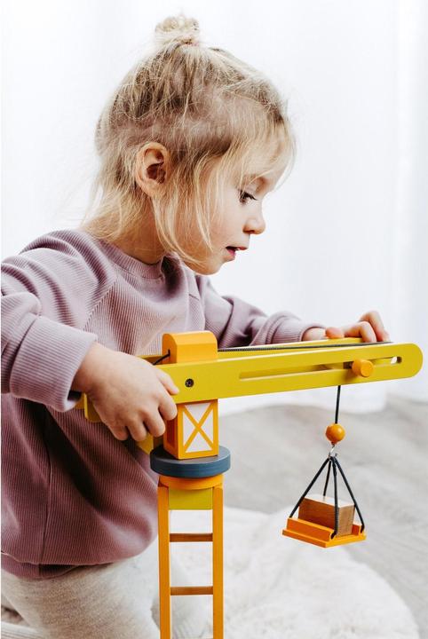 Produktbild small foot Baukran mit Baustellenzubehör