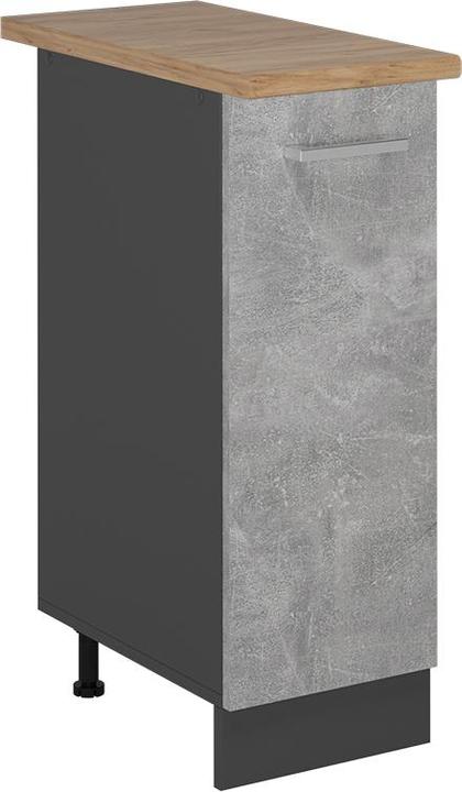 Anthrazit, Beton, Goldkraft Eiche