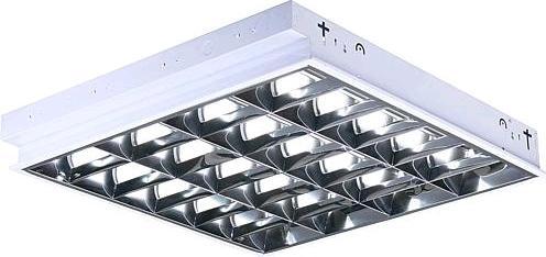 Produktbild G & L 434060004RasterEinlegeleuchte 4xG13 L600mm, weiss nur für den Einsatz von LEDRöhren (G13)