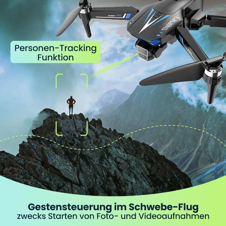 Actual product image Casativo GPS-Drohne mit Full-HD-Kamera, faltbar, 800m Reichweite (25 min, 456 g)