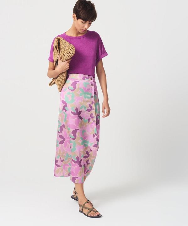 Immagine prodotto La Redoute Collections T-shirt in lino con scollo rotondo (S)