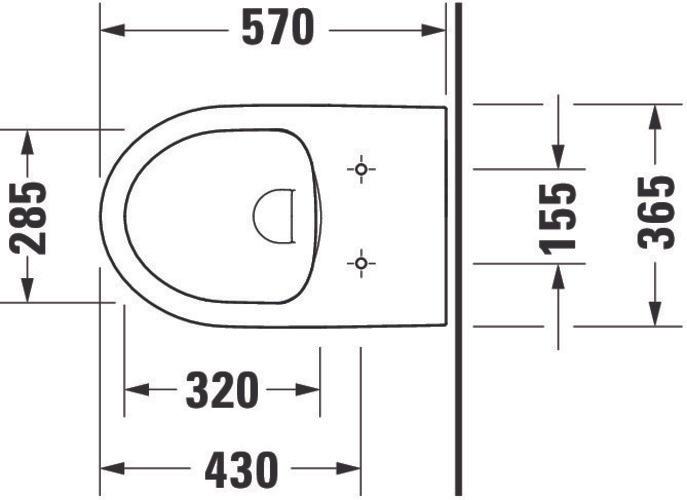 Produktbild Duravit Tiefspül-Stand-WC No 1 rimless, 370x570mm, 4,5 Liter weiss