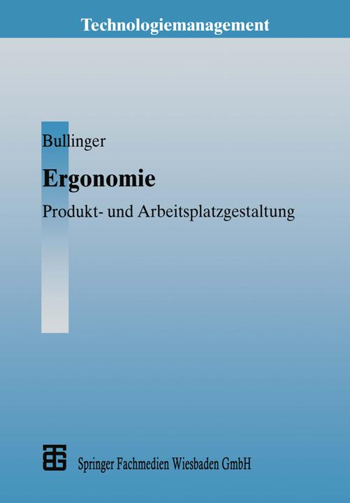 Produktbild Ergonomie (Deutsch, Hans-Jörg Bullinger, 2013)