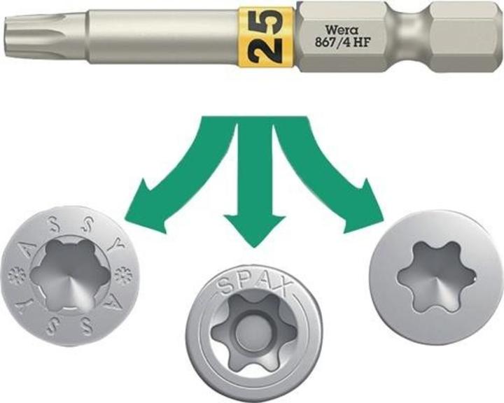 Produktbild Wera Bit-Check 30 Wood TX HF 1 (TX15, TX20, TX25, TX30, TX40, PZ3, PH3, PH2, PZ2, PZ1, TX10)