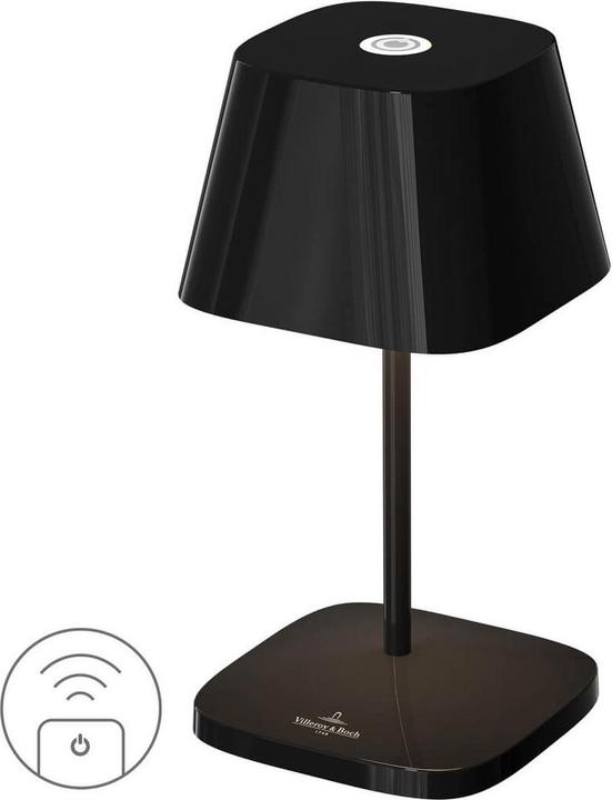 Villeroy & Boch NEAPEL RC Akku-Tischlampe Schwarz Ceramic 2,2W steuerbare Lichtfarbe IP65 97091