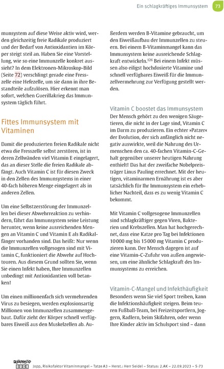 Actual product image Risikofaktor Vitaminmangel (German, Andreas Jopp, 2024)