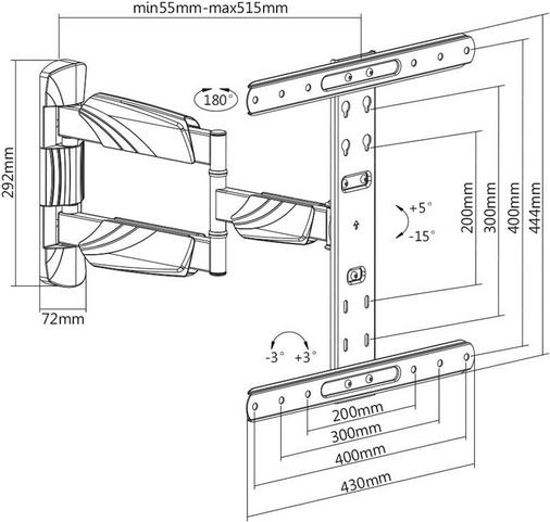 Actual product image Value 17.99.1149 (Wall, 35 kg, 32" - 55")