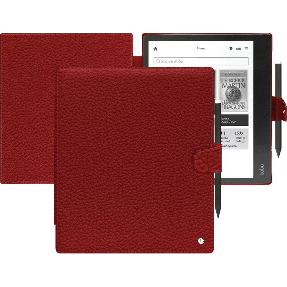 Noreve Lederschutzhülle horizontal (Kobo Elipsa 2E), Tablet Hülle, Rot