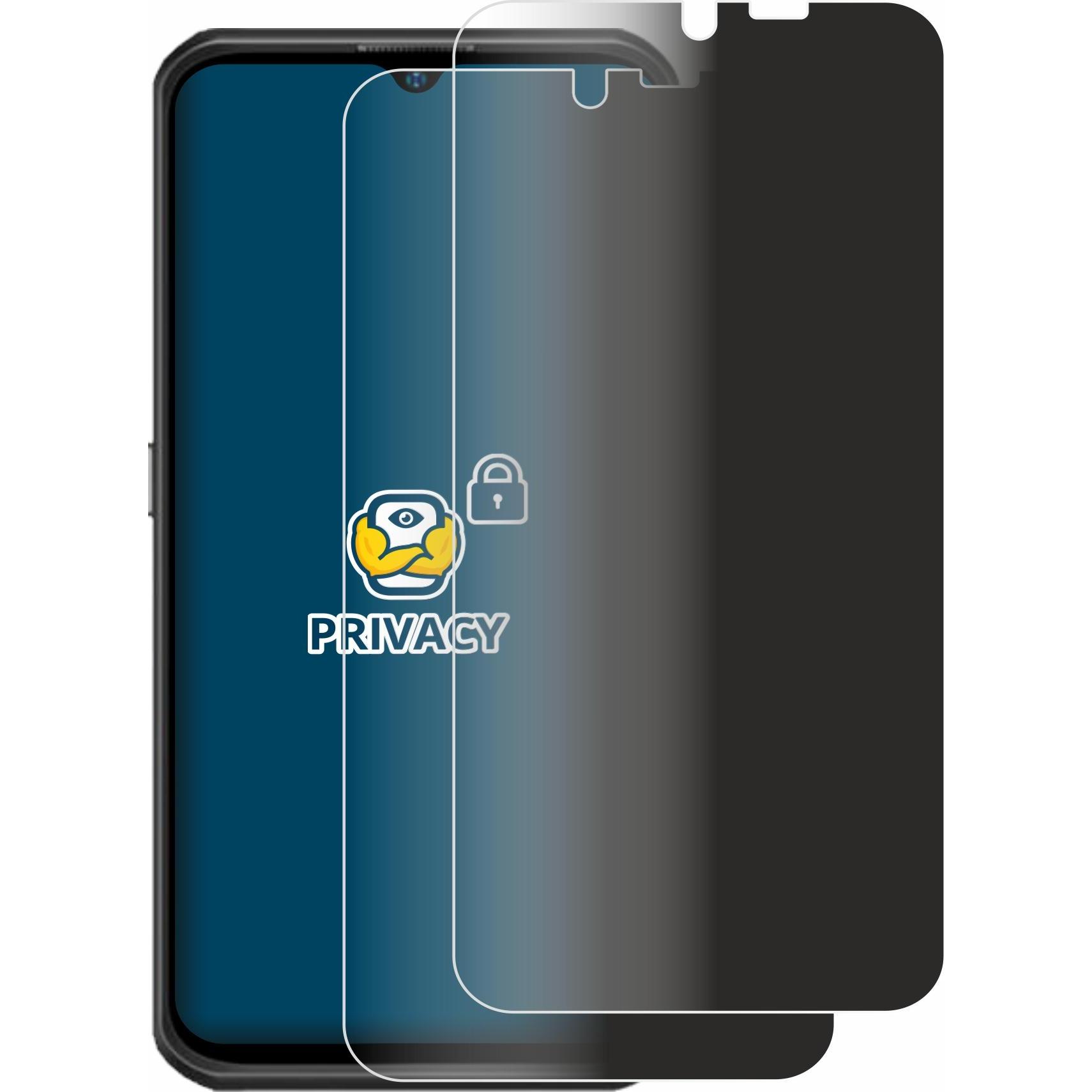 Thumbnail - BROTECT Sichtschutzfolie Anti-Spy Privacy Folie Blaulicht-Schutz (2 Stück, Ulefone Armor 17 Pro), Smartphone Schutzfolie...