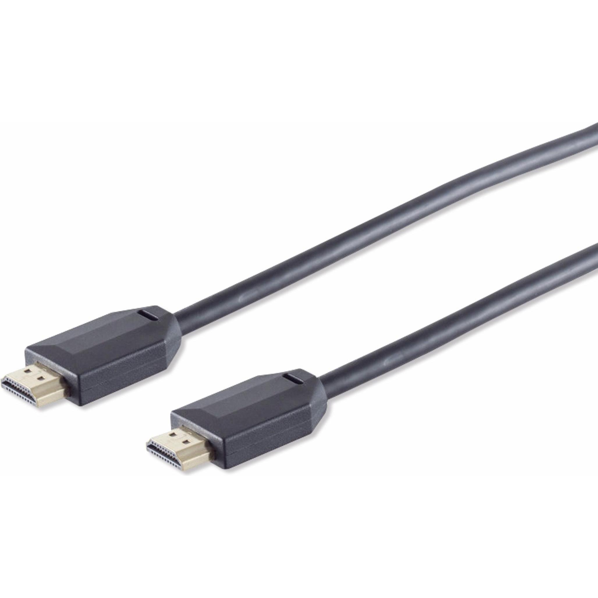 Shiverpeaks S/CONN maximum connectivity Ultra HDMI Kabel, 10K, PVC, schwarz, 0,5m (0.50 m, HDMI), Video Kabel