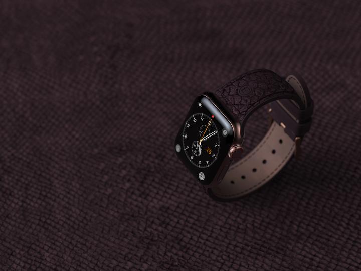 Immagine prodotto Njord Cinturino Per Orologio Eldur (45 mm, 44 mm, Pelle Vegan, Chiusura in acciaio inox, Pelle di salmone)