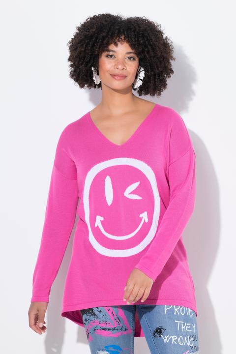 Immagine prodotto Angel of Style Pullover, oversized, Smiley, V-Ausschnitt (50, 52)