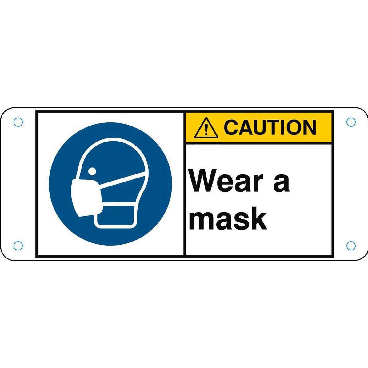 Brady, Etiketten, ISO Safety Sign - Wear a mask
