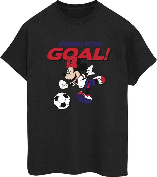 Actual product image Disney Womens/Ladies Minnie Mouse Going For Goal Cotton Boyfriend T-Shirt (M)