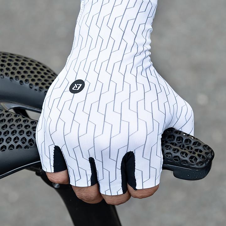 Actual product image Rockbros Road Cycling Gloves Size: S - Black and White (S)