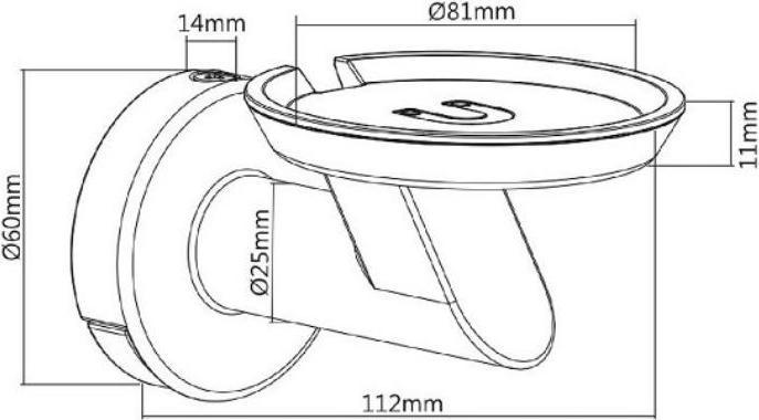 Produktbild Maclean MC-857 - Wandhalterung für Lautsprecher, kompatibel mit Google Home, schwarz/silber (Wandmontage)