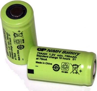 Produktbild GP Batteries Spezial-Akku 2/3 AA Flat-Top NiMH GP75AAH 1.2 V 750 mAh (Gerätespezifisch)