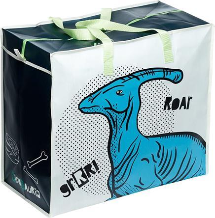 Produktbild Bekos Grosse Aufbewahrungstasche aus recyceltem Plastik – Dino T-Rex & Roar (55 cm)