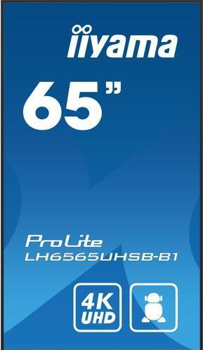 Immagine prodotto iiyama 65" 3840x2160, pannello UHD IPS, Haze 1%, 8 (3840 x 2160 pixel, 64.50")