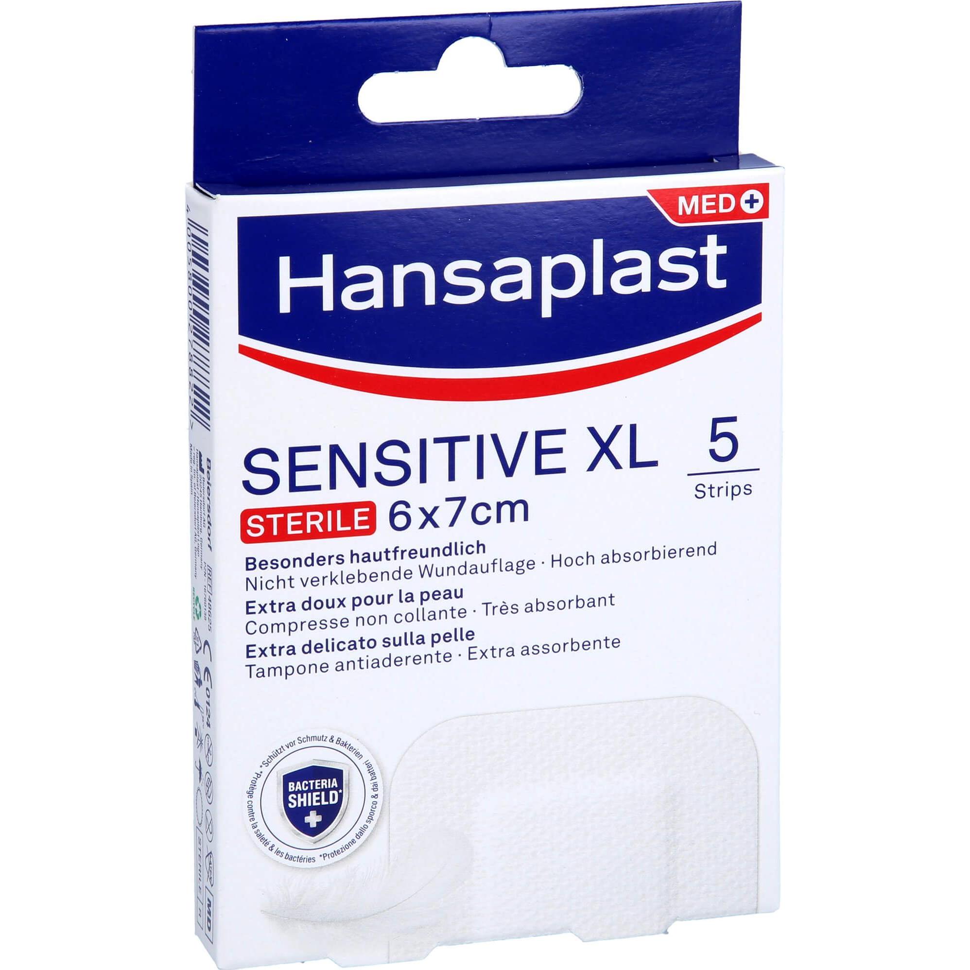 Thumbnail - Hansaplast, Pflaster, Wundverband Steril Sensitive 6x7cm, 5 St. Pflaster (5 x)