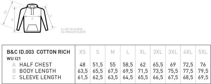 Produktbild B&C Kapuzenpullover (L)