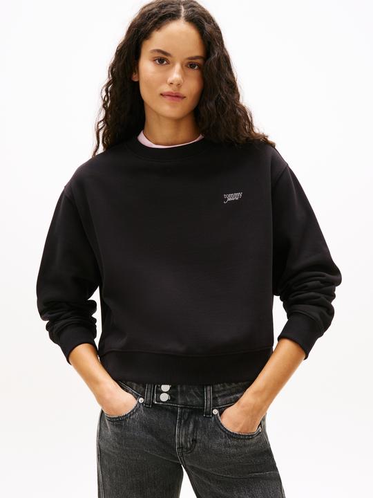 Produktbild Tommy Jeans Tjw Rlx Sh Silver Script Crew (M)